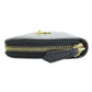 FENDI Long Wallet Purse leather black Zip Around