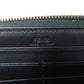 FENDI Long Wallet Purse leather black Zip Around