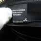 FENDI Long Wallet Purse leather black Zip Around
