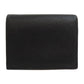 PRADA Long Wallet Purse Calfskin black logoMetal