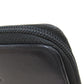 CHANEL Long Wallet Purse Grained Calfskin Skin black Zip Around COCO Mark SilverMetal