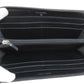 CHANEL Long Wallet Purse Grained Calfskin Skin black Zip Around COCO Mark SilverMetal