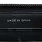 CHANEL Long Wallet Purse Grained Calfskin Skin black Zip Around COCO Mark SilverMetal
