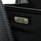 CHANEL Long Wallet Purse Grained Calfskin Skin black Zip Around COCO Mark SilverMetal
