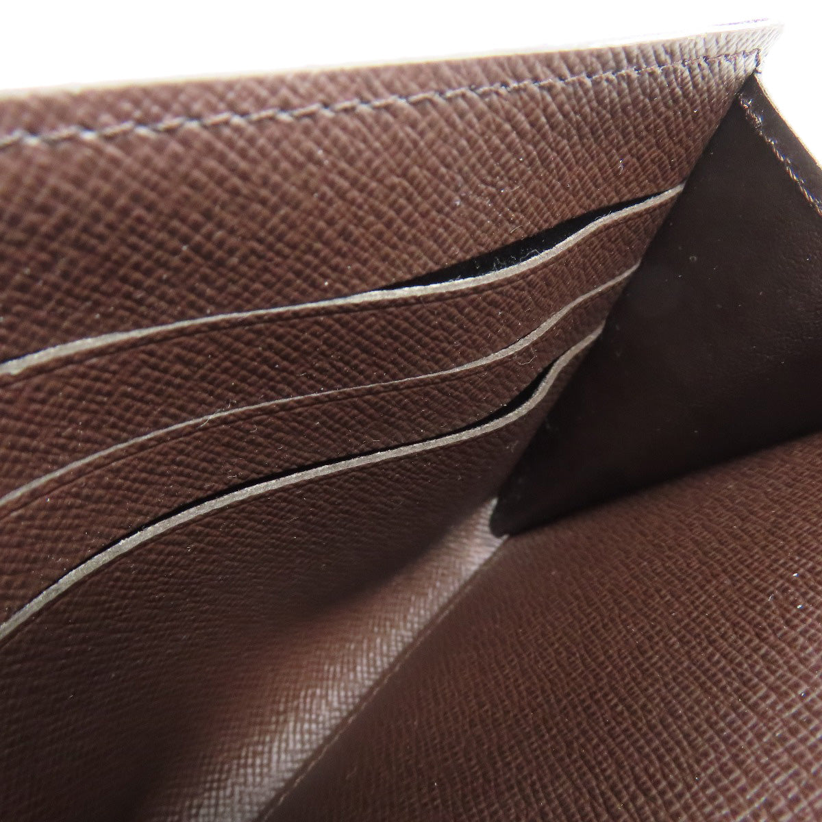 LOUIS VUITTON Long Wallet Purse M63209 Damier canvas Brown Portefeuille Sara