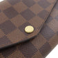 LOUIS VUITTON Long Wallet Purse M63209 Damier canvas Brown Portefeuille Sara