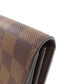 LOUIS VUITTON Long Wallet Purse M63209 Damier canvas Brown Portefeuille Sara
