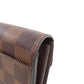 LOUIS VUITTON Long Wallet Purse M63209 Damier canvas Brown Portefeuille Sara