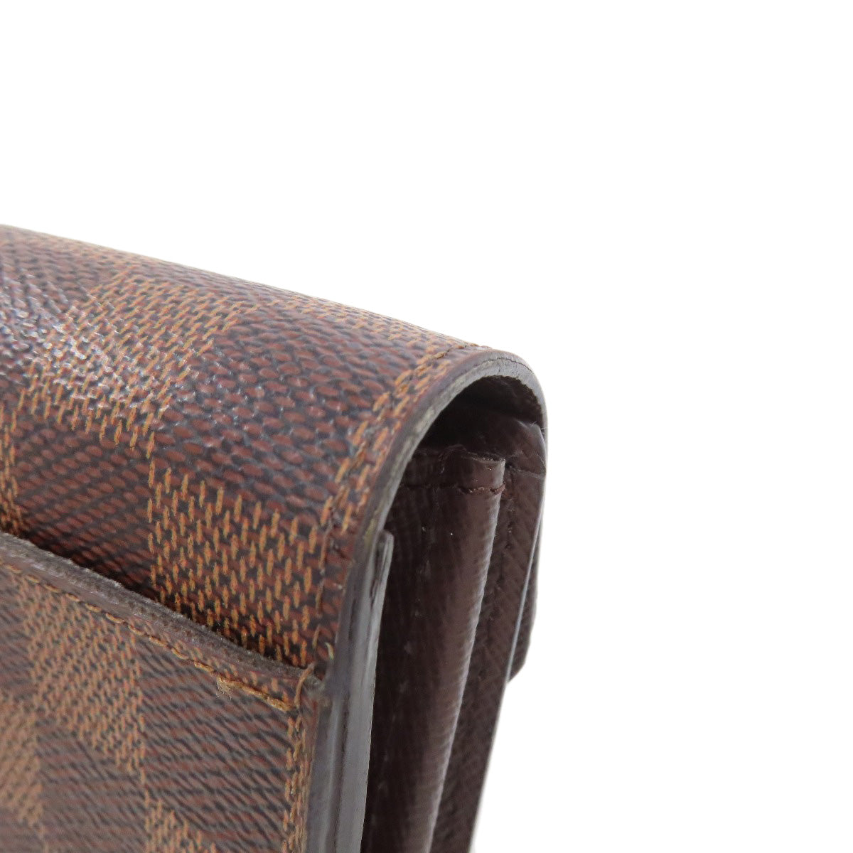 LOUIS VUITTON Long Wallet Purse M63209 Damier canvas Brown Portefeuille Sara