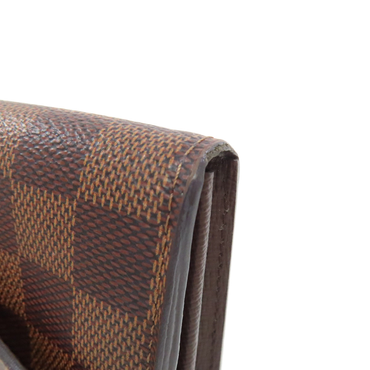 LOUIS VUITTON Long Wallet Purse M63209 Damier canvas Brown Portefeuille Sara