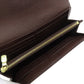 LOUIS VUITTON Long Wallet Purse M63209 Damier canvas Brown Portefeuille Sara