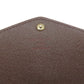 LOUIS VUITTON Long Wallet Purse M63209 Damier canvas Brown Portefeuille Sara