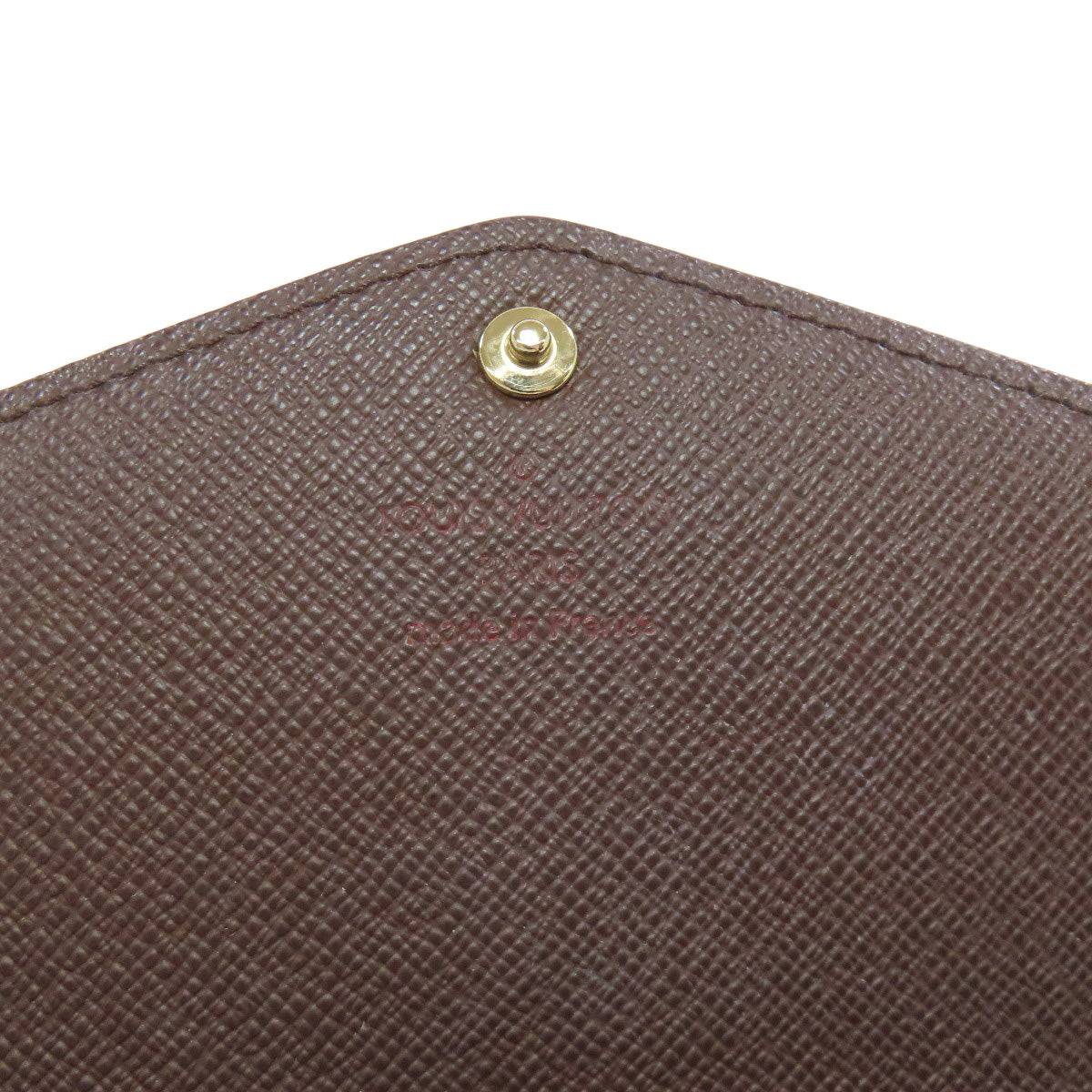 LOUIS VUITTON Long Wallet Purse M63209 Damier canvas Brown Portefeuille Sara