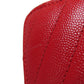 SAINT LAURENT Long Wallet Purse Calfskin Red Vstitch logo