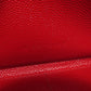 SAINT LAURENT Long Wallet Purse Calfskin Red Vstitch logo