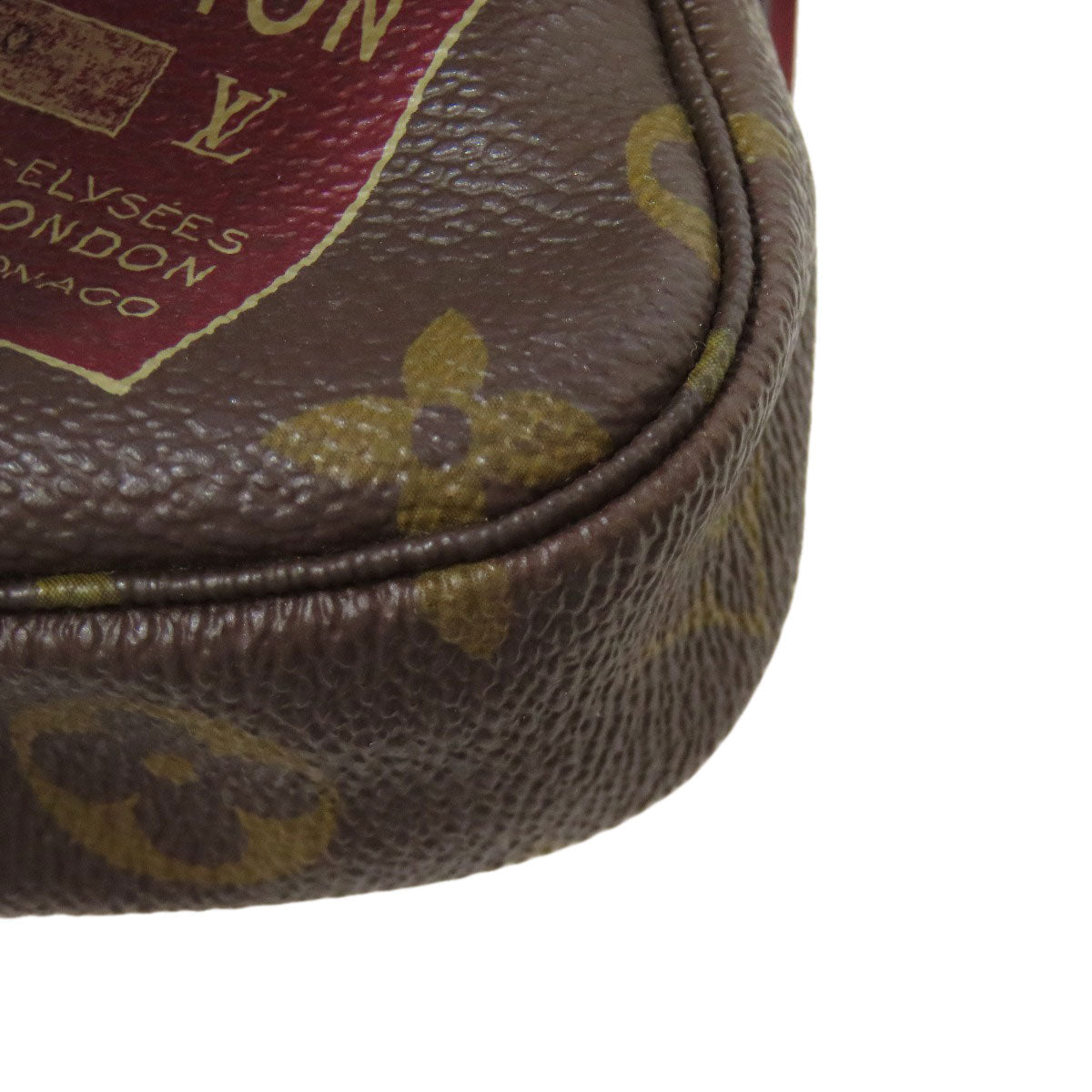 LOUIS VUITTON Accessory pouch M63798 Monogram canvas Brown Mini Pochette Accessoires Label Collection