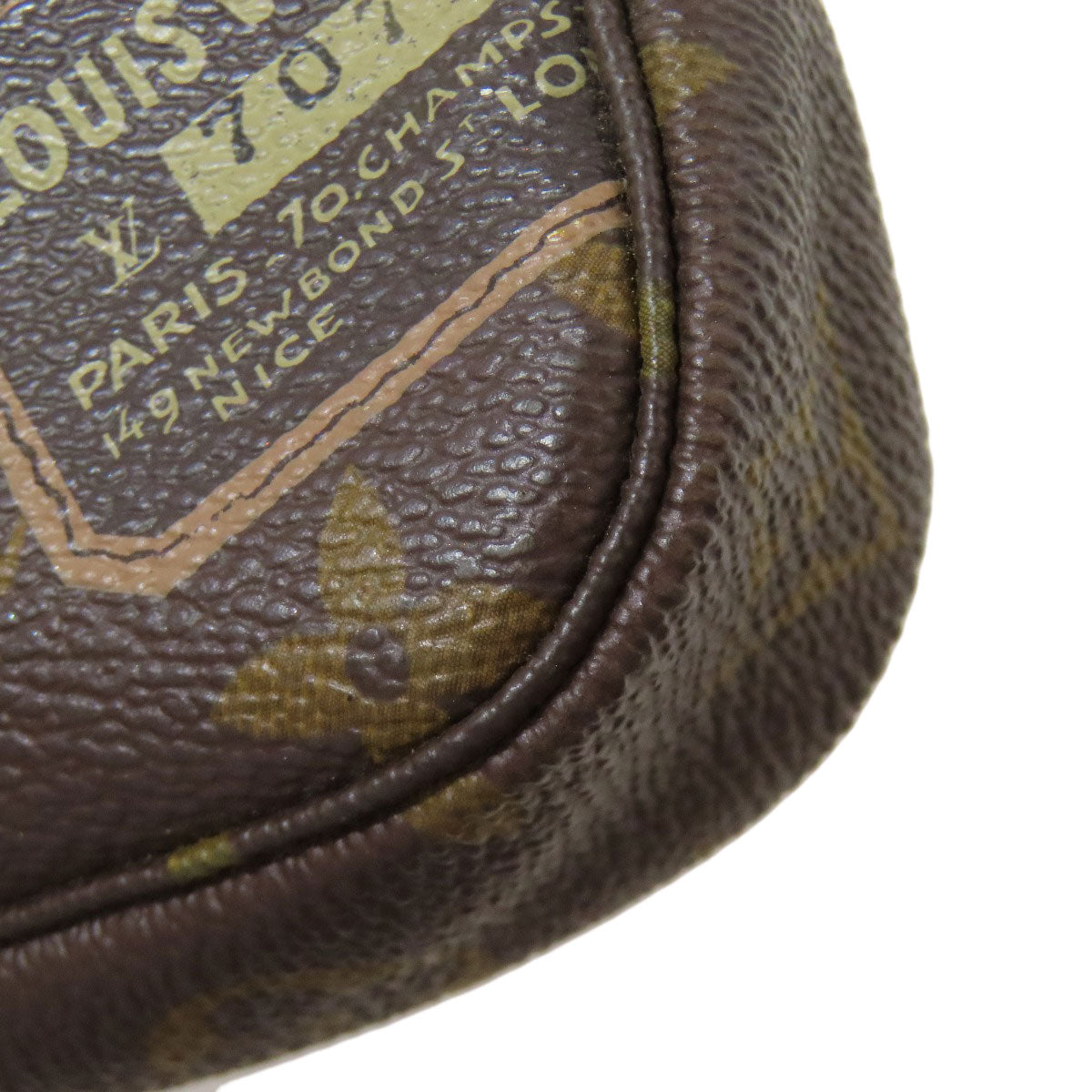 LOUIS VUITTON Accessory pouch M63798 Monogram canvas Brown Mini Pochette Accessoires Label Collection