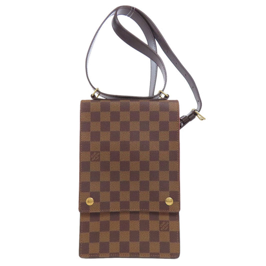 LOUIS VUITTON Shoulder Bag N45271 Damier canvas Brown Portobello PM