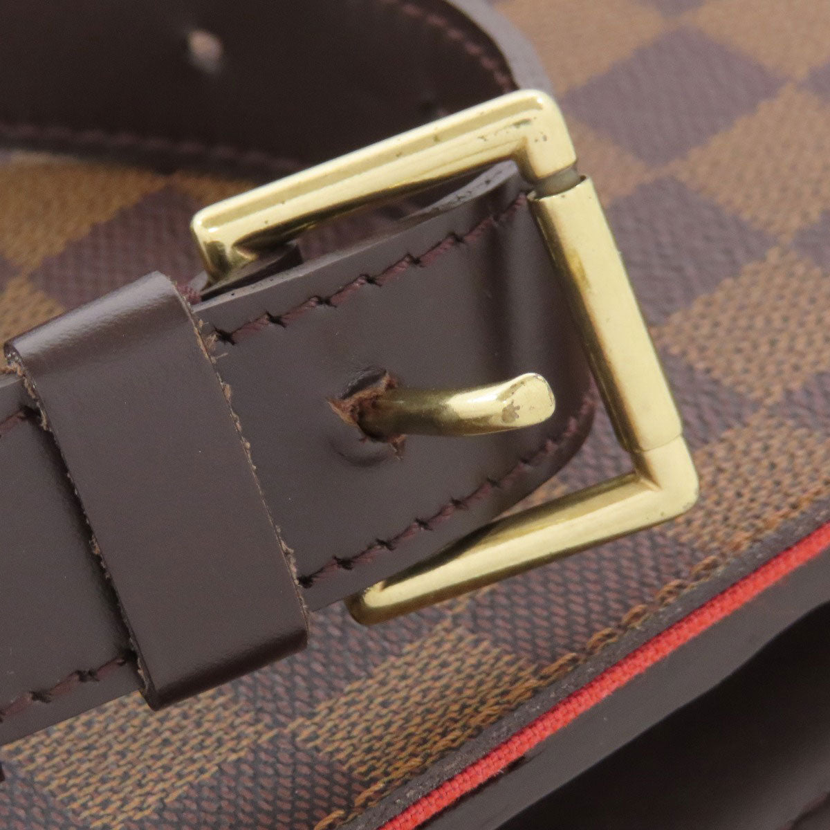 LOUIS VUITTON Shoulder Bag N45271 Damier canvas Brown Portobello PM