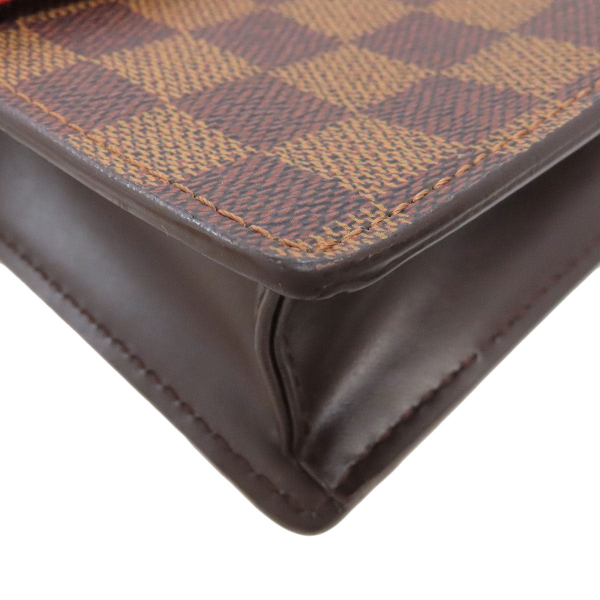 LOUIS VUITTON Shoulder Bag N45271 Damier canvas Brown Portobello PM