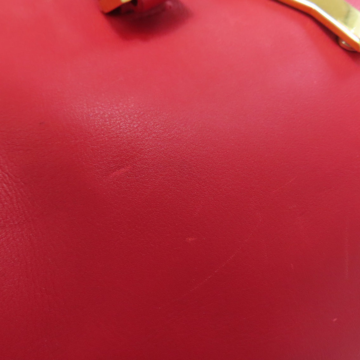SAINT LAURENT Handbag leather Red Petit Cabas 2WAY