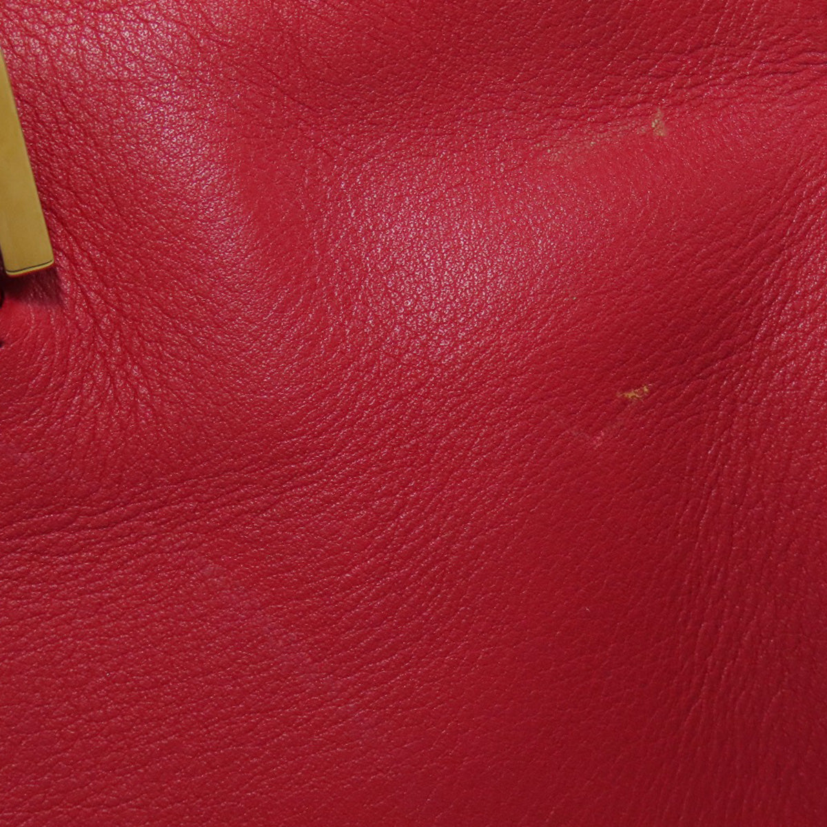 SAINT LAURENT Handbag leather Red Petit Cabas 2WAY