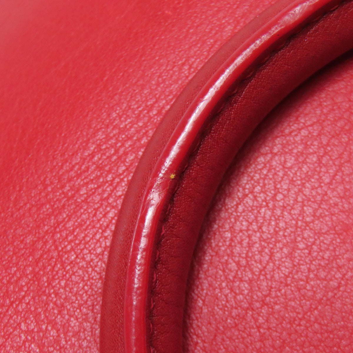 SAINT LAURENT Handbag leather Red Petit Cabas 2WAY