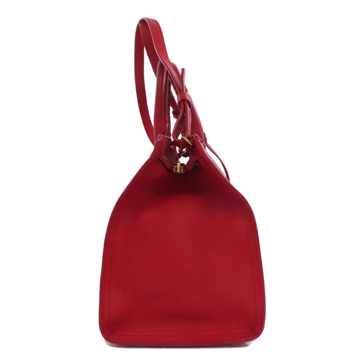 SAINT LAURENT Handbag leather Red Petit Cabas 2WAY