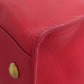 SAINT LAURENT Handbag leather Red Petit Cabas 2WAY