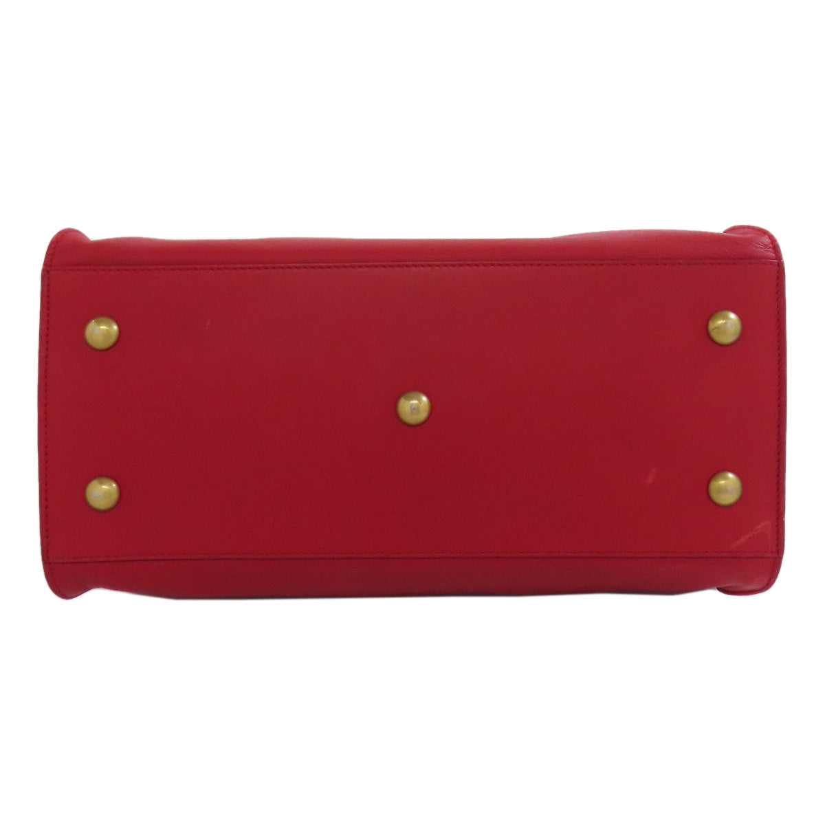 SAINT LAURENT Handbag leather Red Petit Cabas 2WAY