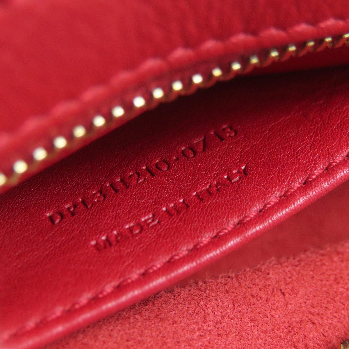 SAINT LAURENT Handbag leather Red Petit Cabas 2WAY