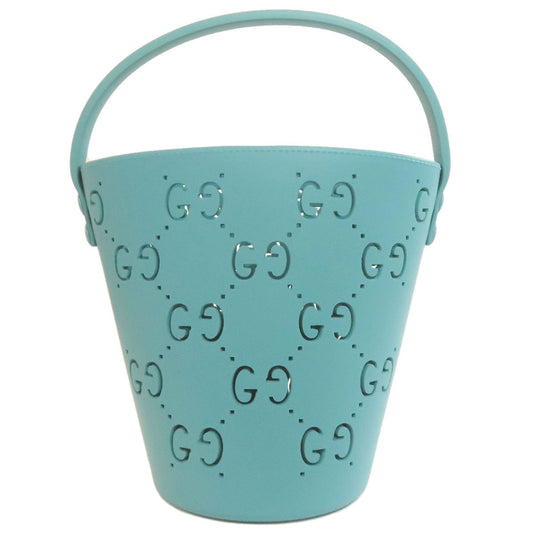 GUCCI Tote Bag 723051 rubber blue Children's GG Cutout