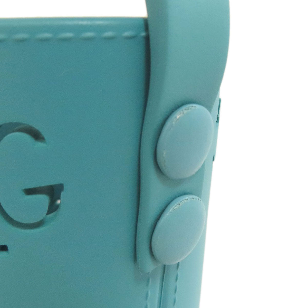 GUCCI Tote Bag 723051 rubber blue Children's GG Cutout