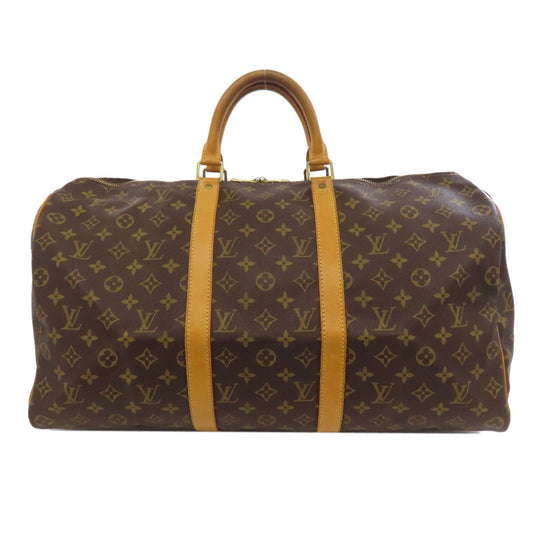 LOUIS VUITTON Boston Duffel bag M41416 Monogram canvas Brown Keepall 50
