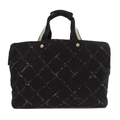 CHANEL Boston Duffel bag Nylon black Travel line
