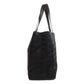 CHANEL Handbag Nylon jacquard black New Travel Line MM