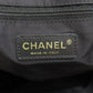 CHANEL Handbag Nylon jacquard black New Travel Line MM