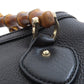 GUCCI Handbag 308360 Calfskin black Bamboo 2WAY