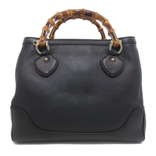 GUCCI Handbag 308360 Calfskin black Bamboo 2WAY