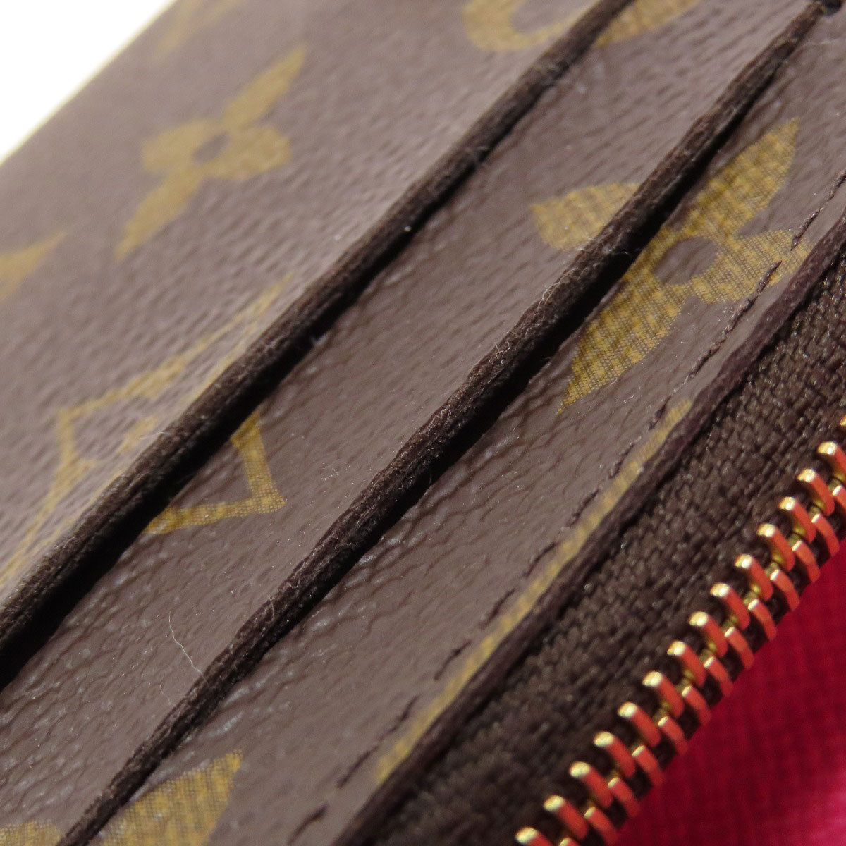 LOUIS VUITTON Long Wallet Purse M64202 Monogram canvas Brown Portefeuille・Emily Flower