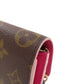 LOUIS VUITTON Long Wallet Purse M64202 Monogram canvas Brown Portefeuille・Emily Flower