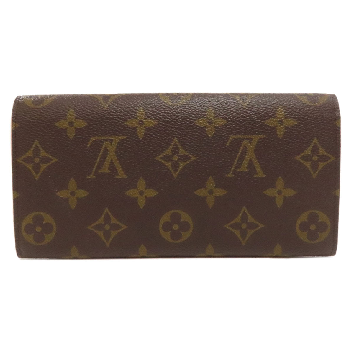 LOUIS VUITTON Long Wallet Purse M64202 Monogram canvas Brown Portefeuille・Emily Flower
