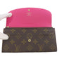 LOUIS VUITTON Long Wallet Purse M64202 Monogram canvas Brown Portefeuille・Emily Flower