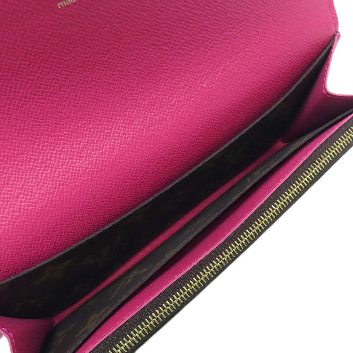LOUIS VUITTON Long Wallet Purse M64202 Monogram canvas Brown Portefeuille・Emily Flower