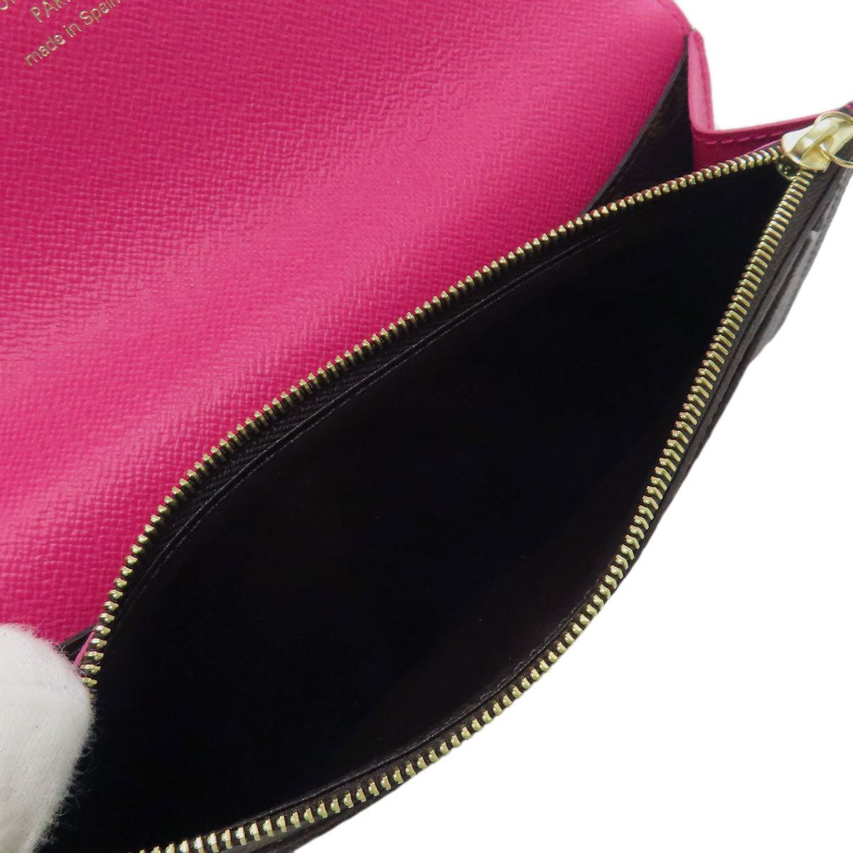 LOUIS VUITTON Long Wallet Purse M64202 Monogram canvas Brown Portefeuille・Emily Flower