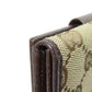 GUCCI Bifold Wallet 112664 canvas Brown W Hook Wallet GG