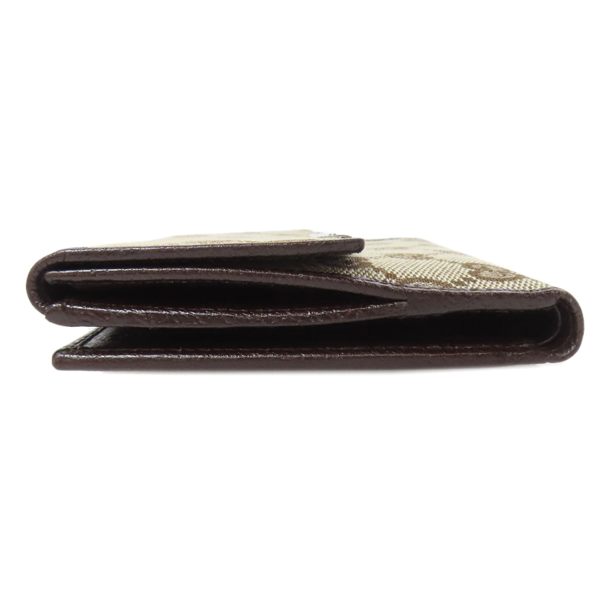 GUCCI Bifold Wallet 112664 canvas Brown W Hook Wallet GG