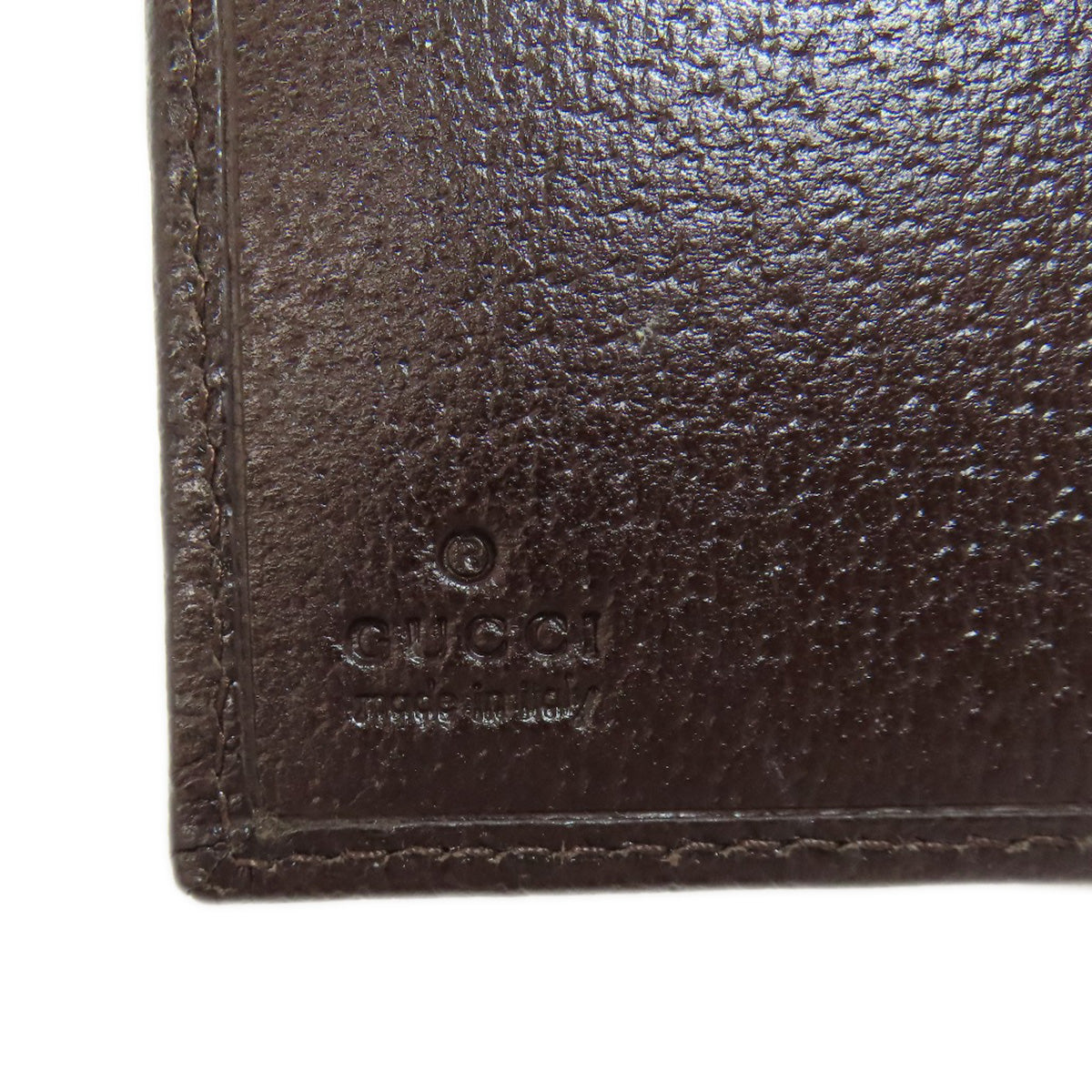 GUCCI Bifold Wallet 112664 canvas Brown W Hook Wallet GG