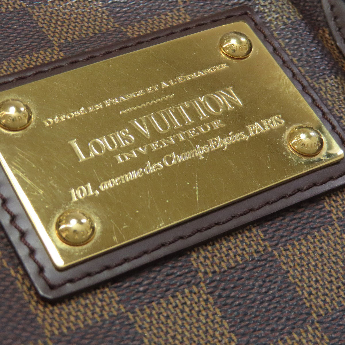 LOUIS VUITTON Tote Bag N51204 Damier canvas Brown HamsteadMM