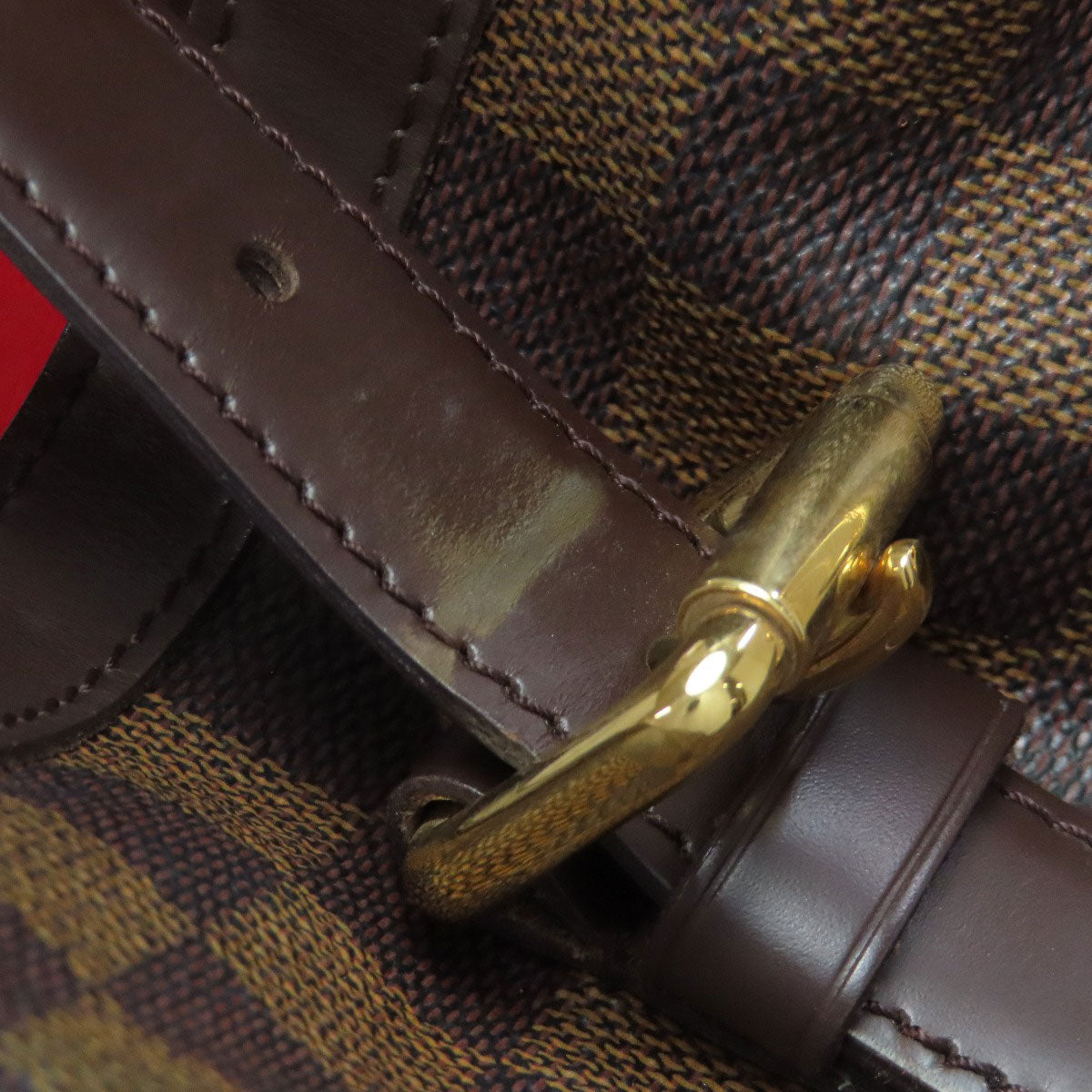 LOUIS VUITTON Tote Bag N51204 Damier canvas Brown HamsteadMM